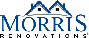 Logo of Morris Renovations Inc in color blue and black