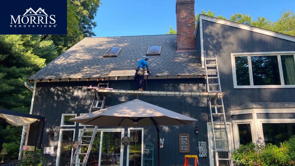 A roofing service with decayed material that needs repair.